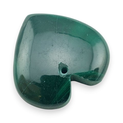 Malachit kaboszon z dziurką 27x26 mm nr 7