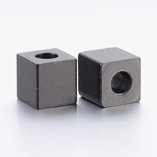 Przekładka kostka stal szlachetna 6x6 mm 1 szt kolor czarny powłoka IP