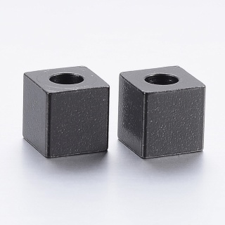 Przekładka kostka stal szlachetna 6x6 mm 1 szt kolor czarny powłoka IP