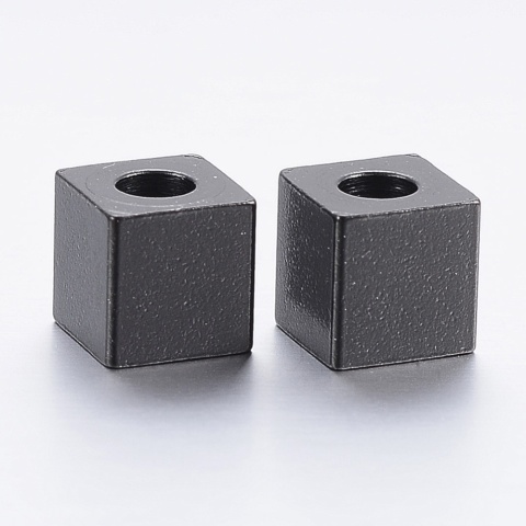 Przekładka kostka stal szlachetna 6x6 mm 1 szt kolor czarny powłoka IP