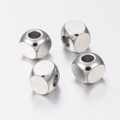 Przekładka kostka zaokrąglona stal szlachetna 6x6 mm 1 szt