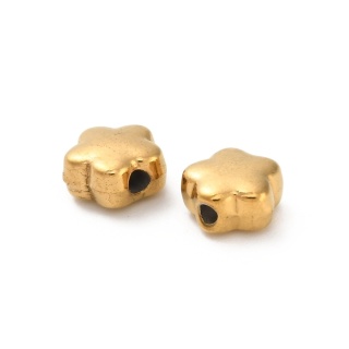Przekładka kwiatek stal szlachetna 6x3 mm 1 szt. pozłacana powłoka IP