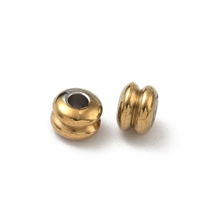 Przekładka oponka podwójna stal szlachetna 4x3 mm 4 szt pozłacana powłoka IP