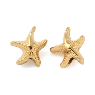 Przekładka rozgwiazda stal szlachetna 8,5x8 mm 1 szt pozłacana powłoka IP