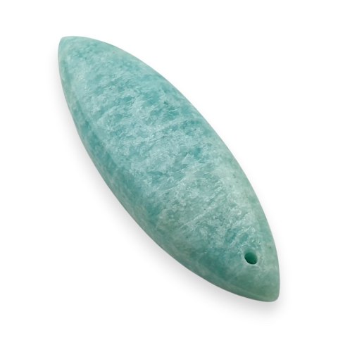 Amazonit kaboszon z dziurką 39x13 mm nr 27