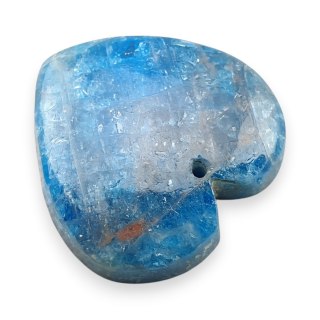 Apatyt serce z dziurką 23x22 mm nr 19