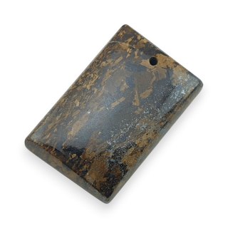 Bronzyt kaboszon z dziurką 27x17 mm nr 18