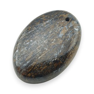 Bronzyt kaboszon z dziurką 27x18 mm nr 17