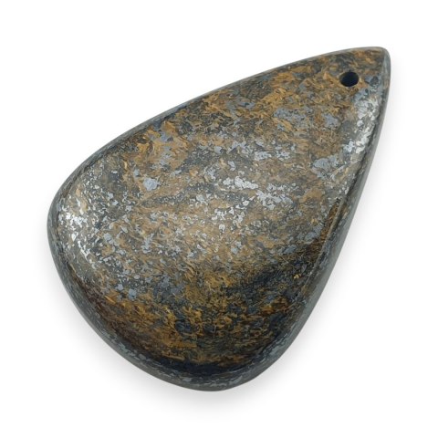 Bronzyt kaboszon z dziurką 30x20 mm nr 25