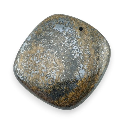 Bronzyt kaboszon z dziurką 33x31 mm nr 2