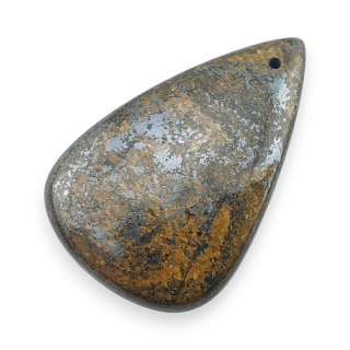 Bronzyt kaboszon z dziurką 34x22 mm nr 7