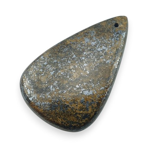 Bronzyt kaboszon z dziurką 37x23 mm nr 9