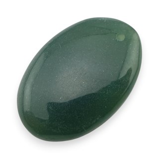 Jadeit nefryt kaboszon z dziurką 27x18 mm nr 18