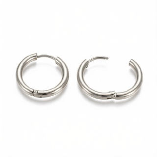 Kolczyki okrągłe huggie stal 304 i 316L 19x2,5 mm 2 szt.
