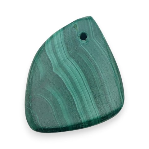 Malachit kaboszon z dziurką 22x16 mm nr 102