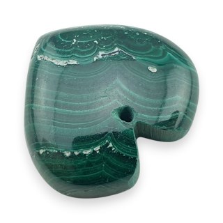 Malachit kaboszon z dziurką 23x21 mm nr 36
