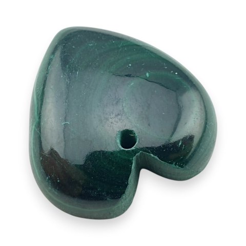 Malachit kaboszon z dziurką 23x22 mm nr 48