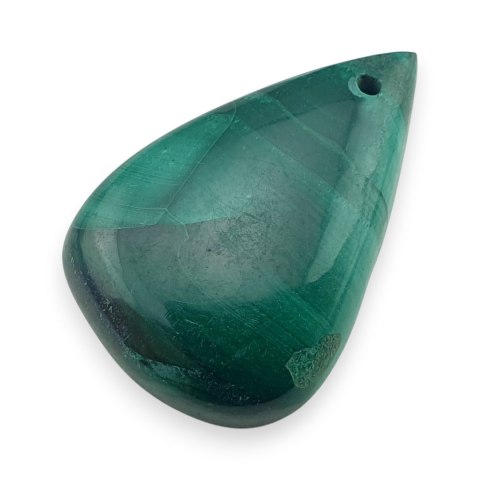 Malachit kaboszon z dziurką 29x19 mm nr 91