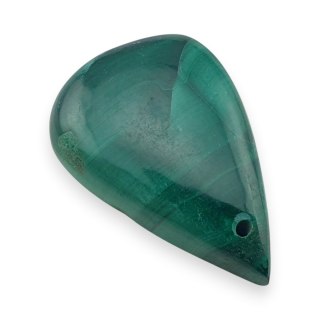 Malachit kaboszon z dziurką 29x19 mm nr 91