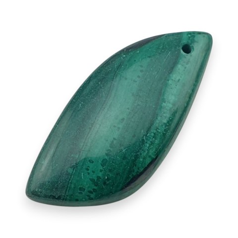 Malachit kaboszon z dziurką 30x14 mm nr 62