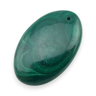 Malachit kaboszon z dziurką 30x19 mm nr 78