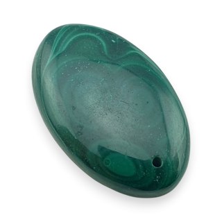 Malachit kaboszon z dziurką 30x19 mm nr 78