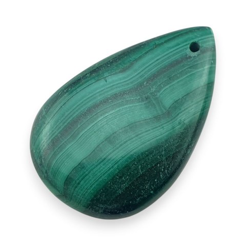 Malachit kaboszon z dziurką 30x19 mm nr 98