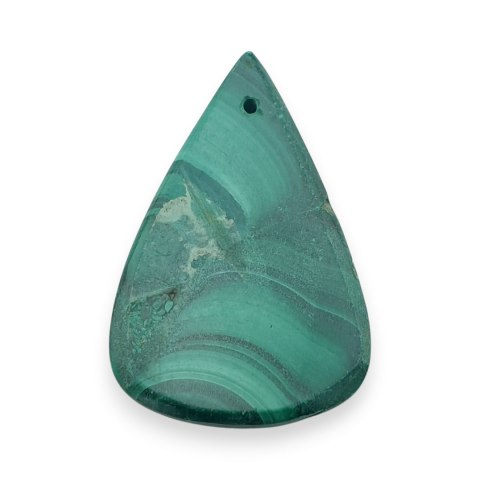 Malachit kaboszon z dziurką 30x20 mm nr 63