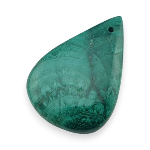 Malachit kaboszon z dziurką 30x20 mm nr 68