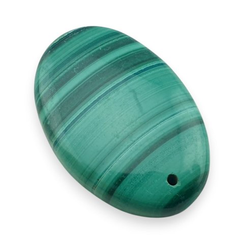 Malachit kaboszon z dziurką 30x20 mm nr 69