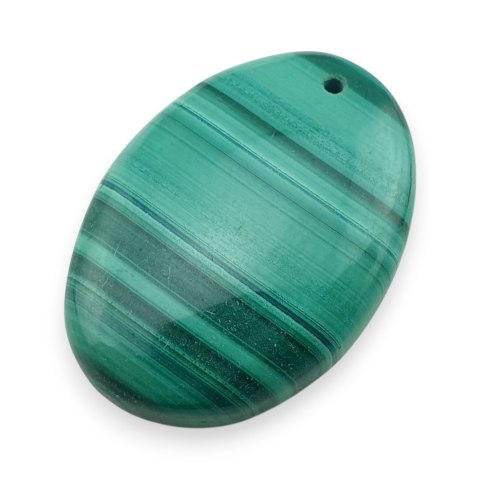 Malachit kaboszon z dziurką 30x22 mm nr 79