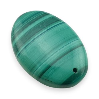 Malachit kaboszon z dziurką 30x22 mm nr 79