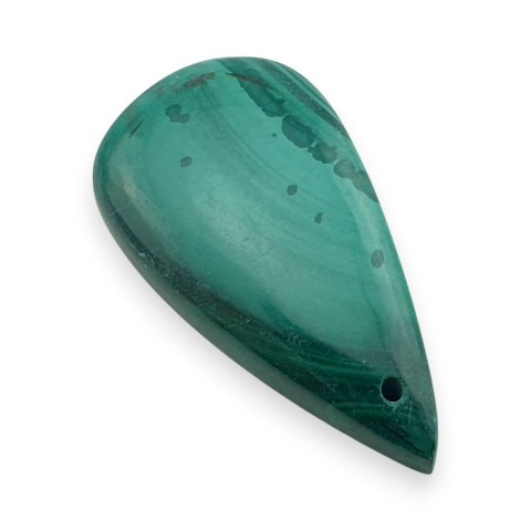 Malachit kaboszon z dziurką 31x17 mm nr 92