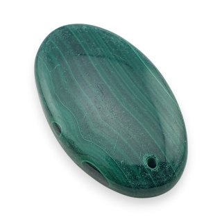 Malachit kaboszon z dziurką 31x19 mm nr 74