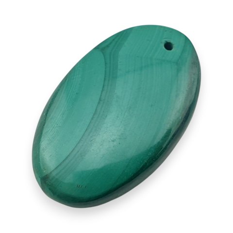 Malachit kaboszon z dziurką 31x19 mm nr 86