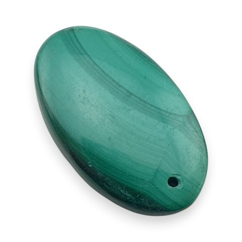 Malachit kaboszon z dziurką 31x19 mm nr 86