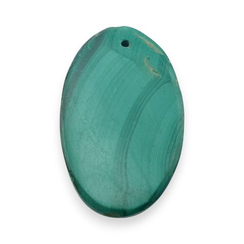 Malachit kaboszon z dziurką 31x19 mm nr 86