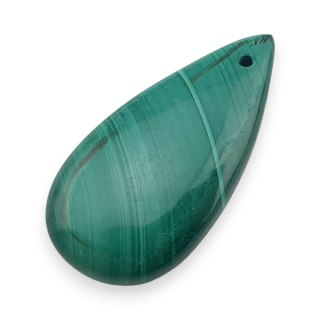 Malachit kaboszon z dziurką 32x16 mm nr 97