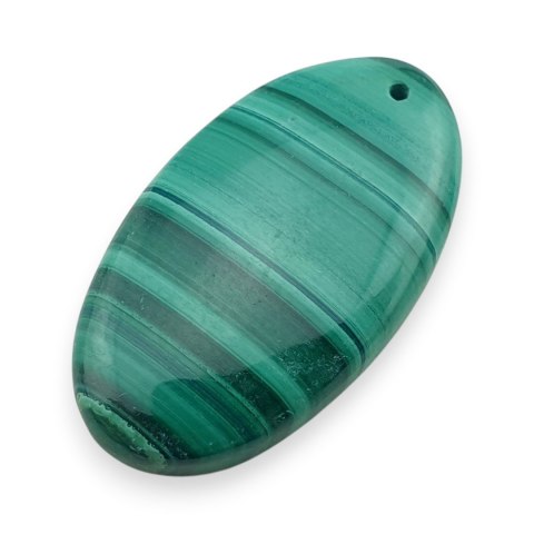 Malachit kaboszon z dziurką 32x18 mm nr 72