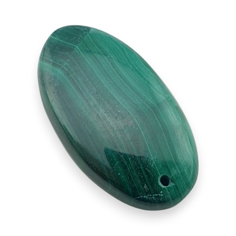 Malachit kaboszon z dziurką 32x18 mm nr 88