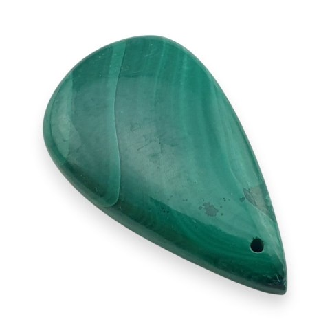 Malachit kaboszon z dziurką 32x19 mm nr 67