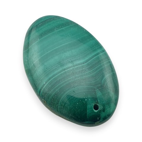 Malachit kaboszon z dziurką 33x21 mm nr 81