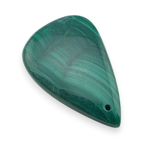 Malachit kaboszon z dziurką 33x22 mm nr 64