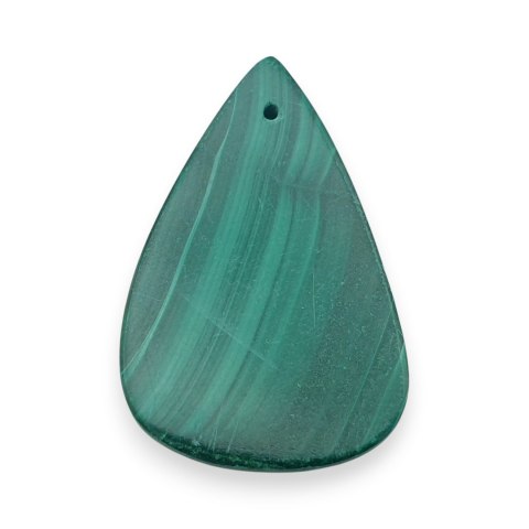 Malachit kaboszon z dziurką 33x22 mm nr 64