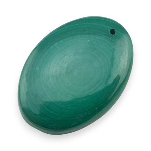 Malachit kaboszon z dziurką 33x23 mm nr 55