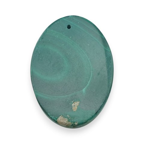 Malachit kaboszon z dziurką 33x23 mm nr 55