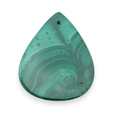 Malachit kaboszon z dziurką 33x26 mm nr 58