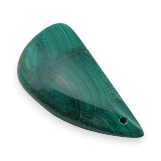 Malachit kaboszon z dziurką 35x18 mm nr 82