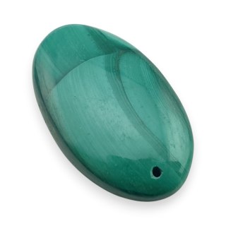 Malachit kaboszon z dziurką 35x21 mm nr 56