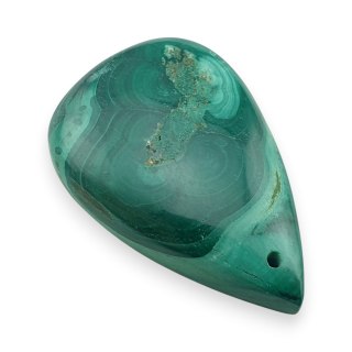 Malachit kaboszon z dziurką 36x24 mm nr 76